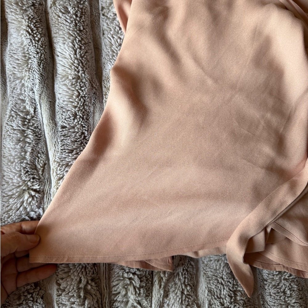 Reformation Blush Pink High-Low Wrap Dress - Picture 5 of 6